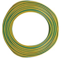 Câble d'installation rigide - H07V-U - 1x2.5mm² - L : 100 m - couronne - ja