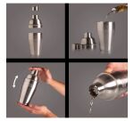 Shaker à cocktail - Acier Brossé