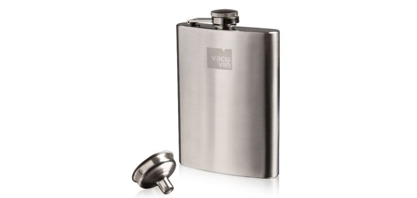 Flasque à whisky inox avec entonnoir - Hip Flask & Funnel