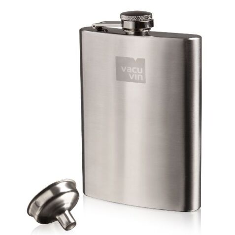 Flasque à whisky inox avec entonnoir - Hip Flask & Funnel