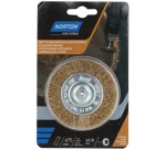 Brosse métallique circulaire - ondulé - laiton - pour perceuse - nettoyage