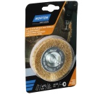 Brosse métallique circulaire - ondulé - laiton - pour perceuse - nettoyage