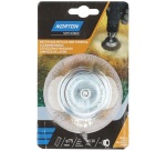 Brosse métallique à godet - ondulé - laiton - pour perceuse - décapage du m