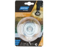Brosse métallique à godet - ondulé - laiton - pour perceuse - décapage du m