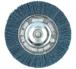 Brosse circulaire nylon - bleu - pour perceuse - nettoyage du bois - D : 75