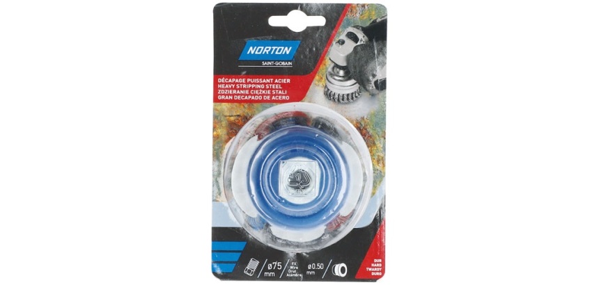 Brosse métallique - coupe torsadé - pour meuleuse d'angle - décapage puissa