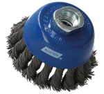 Brosse métallique - coupe torsadé - pour meuleuse d'angle - décapage puissa