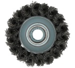 Brosse métallique - coupe torsadé - pour meuleuse d'angle - décapage puissa