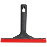 Grattoir-raclette - gratte-vitre - 2 en 1 - lame 17.5 cm - noir/rouge - GSB
