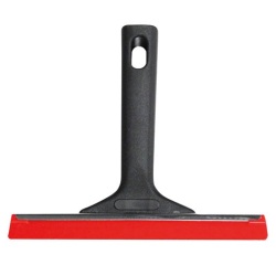 Grattoir-raclette - gratte-vitre - 2 en 1 - lame 17.5 cm - noir/rouge - GSB