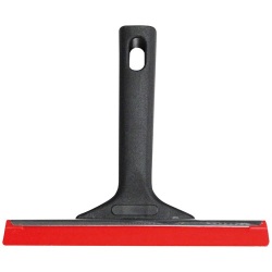 Grattoir-raclette - gratte-vitre - 2 en 1 - lame 17.5 cm - noir/rouge - GSB