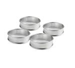 Cercle à tartelette en acier inoxydable - Ø 8 cm - Lot de 4