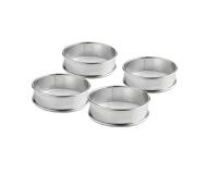 Lot de 4 cercles à tarte - 8 cm