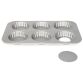 Moule 6 tartelettes 10 cm à fond amovible - Silver Top