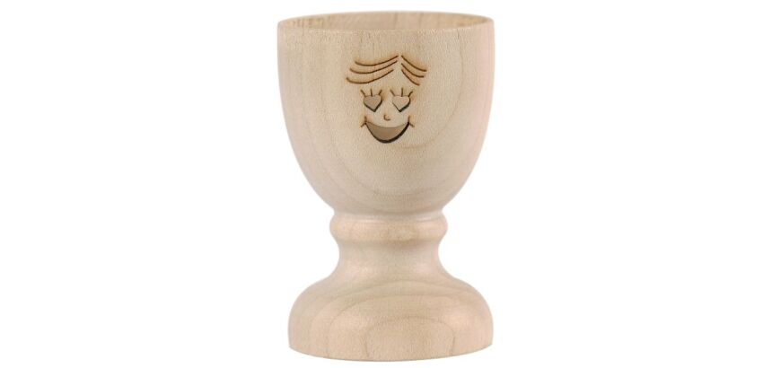 Coquetier bois - Smiley