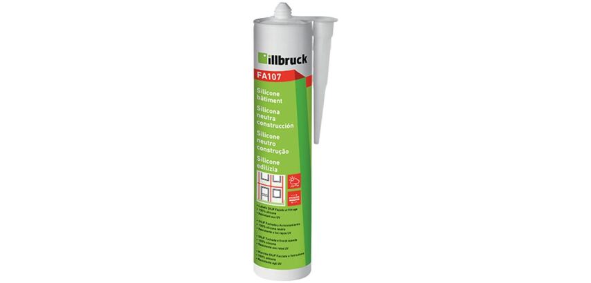 Mastic de fixation Silicone Bâtiment FA107 Illbruck - Cartouche de 300 ml, blanc