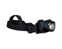 Lampe frontale - 140 lm - 2W - fonction stroboscope - IPX4 - noir