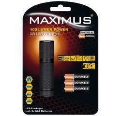 Lampe torche 100 lm - 3W - IPX4 - noir