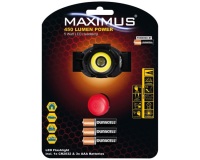 Lampe frontale - 450 lm - 5W -  éclairage avant/arrière - fonction focus -