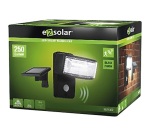 Applique murale - solaire - 250 lm - détecteur de mouvement - IP44 - noir