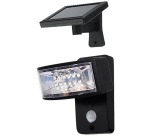 Applique murale - solaire - 250 lm - détecteur de mouvement - IP44 - noir
