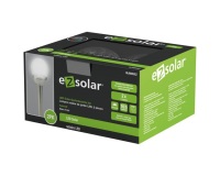 Borne solaire - multicolors -  2 lm - lot de 2 - IP44 - métal gris et verre