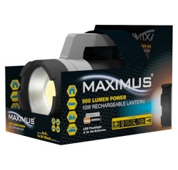 Lampe projecteur - 500 lm - 5W - IPX4 - noir/gris