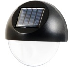 Applique murale -solaire - détecteur de pénombre - IP44 - lot de 2 - noir