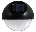 Applique murale -solaire - détecteur de pénombre - IP44 - lot de 2 - noir