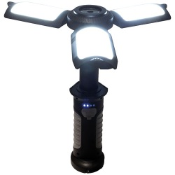 Lampe torche multifonctions 630 lm - 10W - rechargeable - IP20 - noir