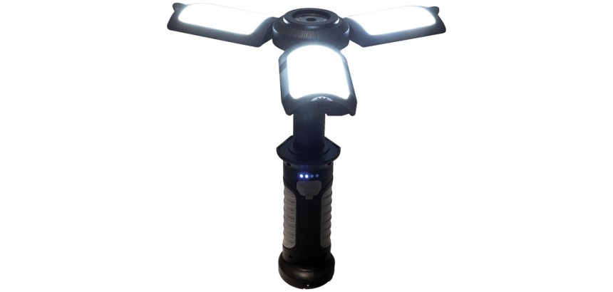 Lampe torche multifonctions 630 lm - 10W - rechargeable - IP20 - noir