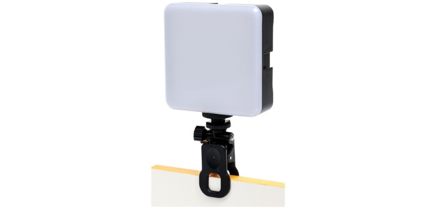 Lampe LED universelle - fonction clip - 6000 K - 300 lm - blanc/noir