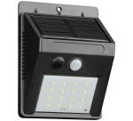 Applique murale - solaire - 270 lm - détecteur de mouvement - IP44 - noir