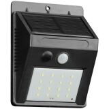 Applique murale - solaire - 270 lm - détecteur de mouvement - IP44 - noir