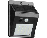 Applique murale - solaire - 270 lm - détecteur de mouvement - IP44 - noir