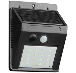 Applique murale - solaire - 270 lm - détecteur de mouvement - IP44 - noir