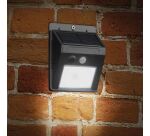 Applique murale - solaire - 270 lm - détecteur de mouvement - IP44 - noir