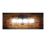 Applique murale - solaire - 750 lm - détecteur de mouvement - IP44 - noir