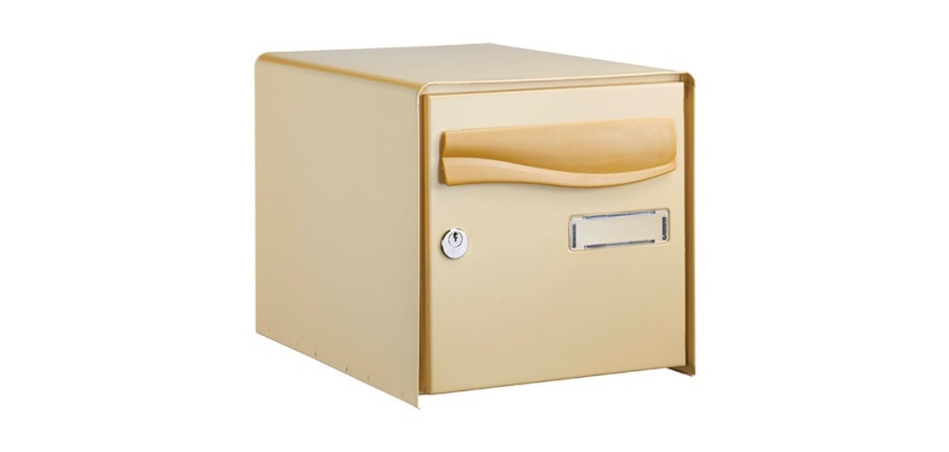 Boîte aux lettres PTT double face beige
