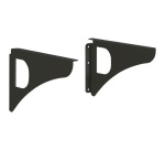 Equerres boite aux lettres design gris - Lot de 2