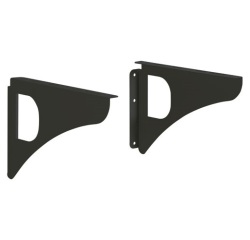 Equerres boite aux lettres design gris - Lot de 2