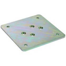 Platine fixation sol - F900 - zinguée