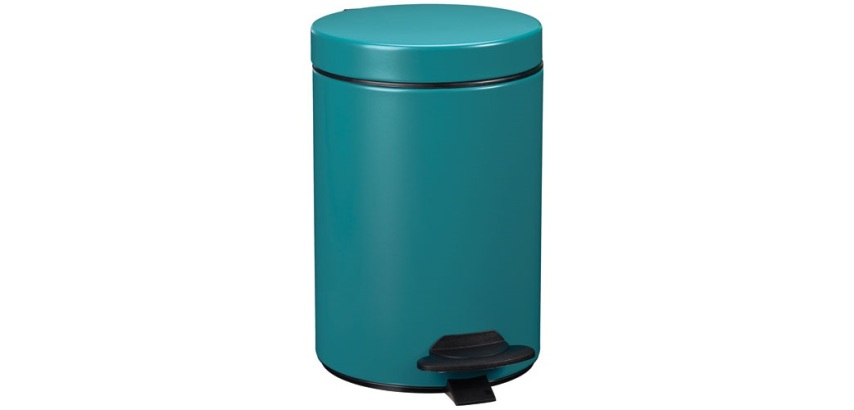 Poubelle Cyjeu 3 L bleu canard