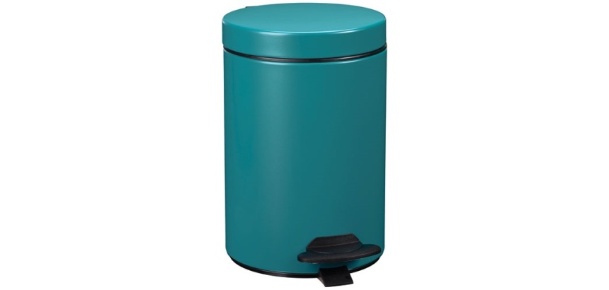 Poubelle Cyjeu 3 L bleu canard