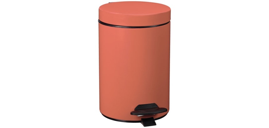 Poubelle Cyjeu 3l corail mat lisse