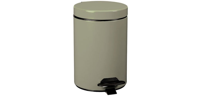 Poubelle Cyjeu 3l gris vert mat lisse