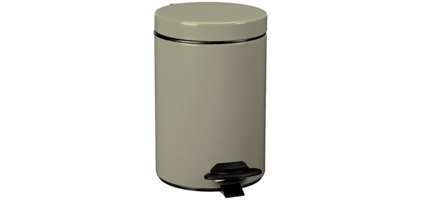Poubelle Cyjeu 3l gris vert mat lisse