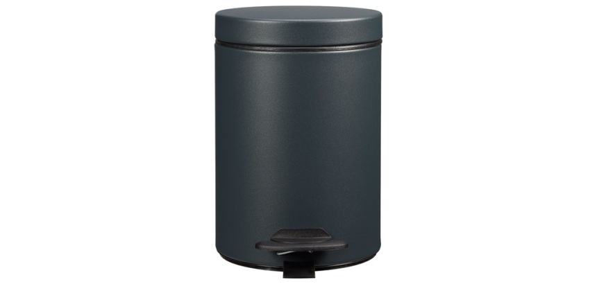 Poubelle de salle de bain 3 L - Cyjeu gris anthracite mat
