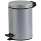 Poubelle de salle de bain 3 L - Cyjeu gris métal