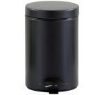 Poubelle de salle de bain 3 L - Cyjeu noir basalte